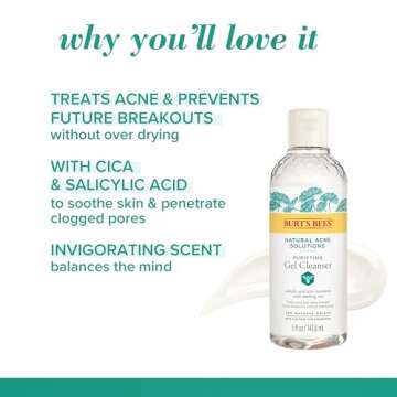Natural Acne Solutions Gel Cleanser for Clear Skin