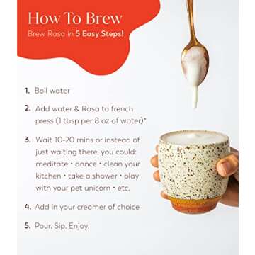 Rasa Taster Pack | Herbal Coffee Alternative with Ashwagandha, Chaga + Reishi for All-Day Energy + Focus - Organic, Adaptogens, Vegan, Keto, Whole30…