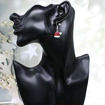 Stylish Christmas Dangle Earrings for Holiday Parties