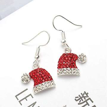 Stylish Christmas Dangle Earrings for Holiday Parties