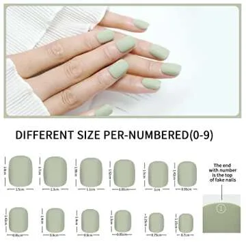 24 Packs Matte Short Press on Nails for Effortless Style