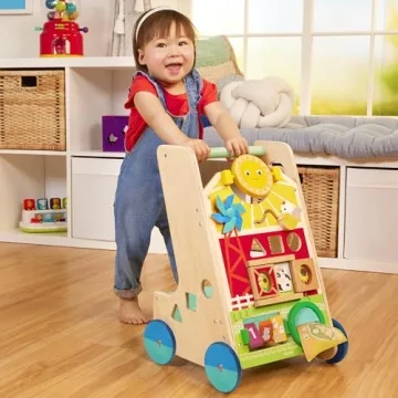 Battat Wooden Activity Walker for Toddlers - Engaging & Educational