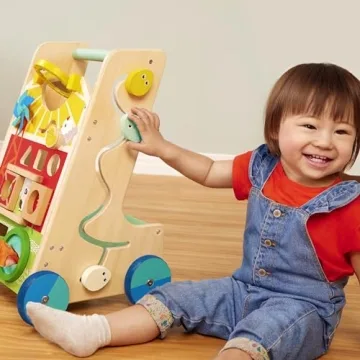 Battat Wooden Activity Walker for Toddlers - Engaging & Educational