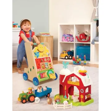 Battat Wooden Activity Walker for Toddlers - Engaging & Educational