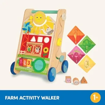 Battat Wooden Activity Walker for Toddlers - Engaging & Educational