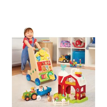 Battat Wooden Activity Walker for Toddlers - Engaging & Educational