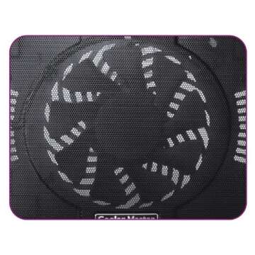 Cooler Master NotePal X-Slim Ultra-Slim Laptop Cooling Pad with 160mm Fan (R9-NBC-XSLI-GP),Black X-Slim