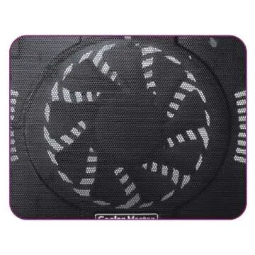 Cooler Master NotePal X-Slim Ultra-Slim Laptop Cooling Pad with 160mm Fan (R9-NBC-XSLI-GP),Black X-Slim