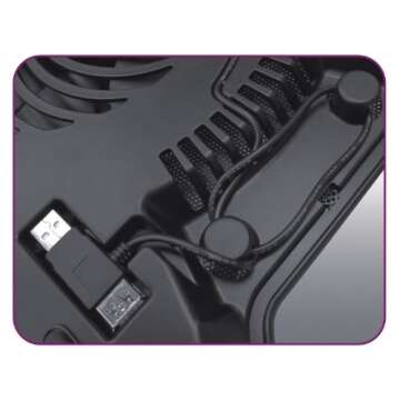 Cooler Master NotePal X-Slim Ultra-Slim Laptop Cooling Pad with 160mm Fan (R9-NBC-XSLI-GP),Black X-Slim