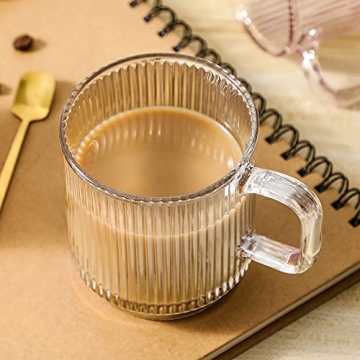 Lysenn Iridescent Glass Coffee Mug with Lid