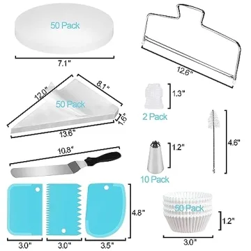 171 Piece Versatile Cake Pan Set with Decorating Supplies