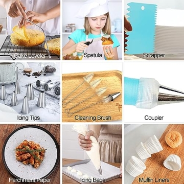 171 Piece Versatile Cake Pan Set with Decorating Supplies