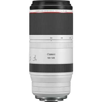 Canon RF100-500mm F4.5-7.1 L is USM Lens, Super-Telephoto Zoom Lens, Compatible with EOS R Series Mirrorless Cameras, White