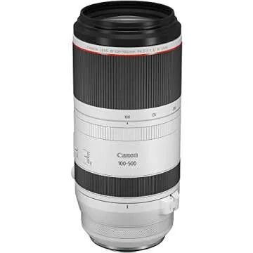 Canon RF100-500mm F4.5-7.1 L is USM Lens, Super-Telephoto Zoom Lens, Compatible with EOS R Series Mirrorless Cameras, White
