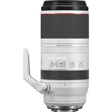 Canon RF100-500mm F4.5-7.1 L is USM Lens, Super-Telephoto Zoom Lens, Compatible with EOS R Series Mirrorless Cameras, White