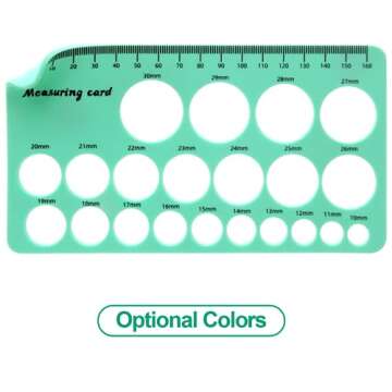 Silicone Nipples Ruler of Flange Size Measure for Nipple(Optional Color),Nipple Measurement Tool for Flanges Silicone and Soft in mm, Breast Pump Sizing Tool for Spectra, Medela, Momcozy, Lansinoh