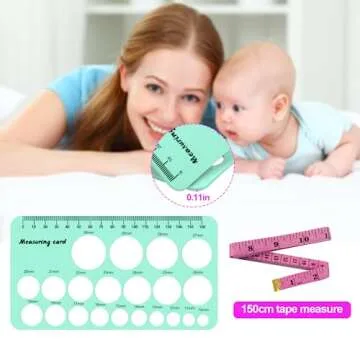 Silicone Nipples Ruler of Flange Size Measure for Nipple(Optional Color),Nipple Measurement Tool for Flanges Silicone and Soft in mm, Breast Pump Sizing Tool for Spectra, Medela, Momcozy, Lansinoh