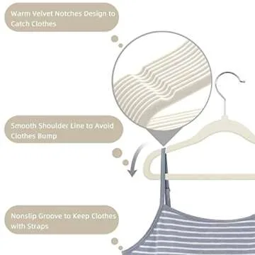 GoodtoU Kids Velvet Hangers, Non-Slip 30 Pack for Children