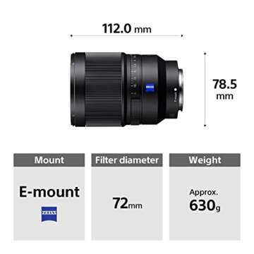 Sony Distagon T* 35mm f/1.4 Lens - Optical Excellence