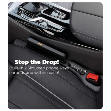 Car Seat Gap Filler 2-Pack - Universal Fit Soft Foam Accessories