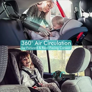 AMACOOL Portable Stroller Fan Flexible Tripod 3 Speeds