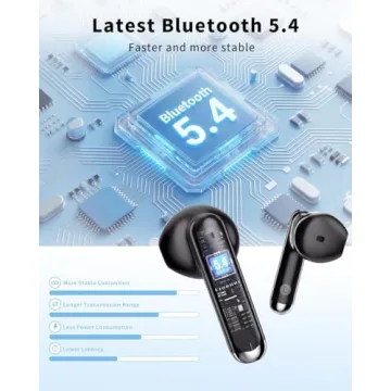 XIAOWTEK Wireless Earbuds with 50H Playtime and IPX7 Waterproof
