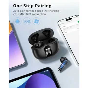 XIAOWTEK Wireless Earbuds with 50H Playtime and IPX7 Waterproof