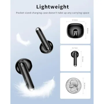 XIAOWTEK Wireless Earbuds with 50H Playtime and IPX7 Waterproof