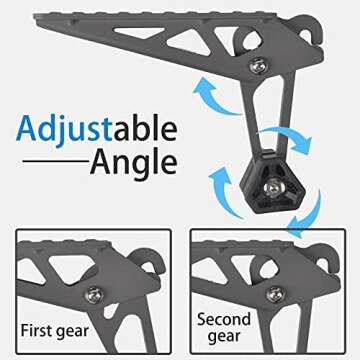 TOOENJOY Universal Fit Car Door Step, Foldable Roof Rack Door Step Up on Door Latch, Both Feet Stand...