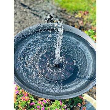 Solar Powered Fountain Pump - Eco-Friendly Bird Bath Decor