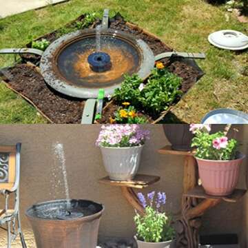 Solar Powered Fountain Pump - Eco-Friendly Bird Bath Decor