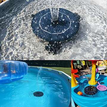 Solar Powered Fountain Pump - Eco-Friendly Bird Bath Decor