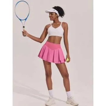PINSPARK High Waisted Workout Skort | Women’s Tennis Skirts