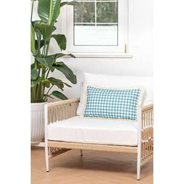 Hofdeco Coastal Lumbar Pillow Cover - Water Resistant 12x20 in