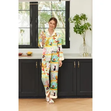 Ekouaer Silk Pajamas Stylish Women’s Loungewear Set