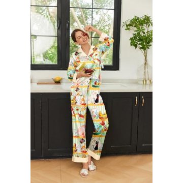 Ekouaer Silk Pajamas Stylish Women’s Loungewear Set