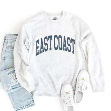 East Coast Sweatshirt - Cute Beach Pullover for All