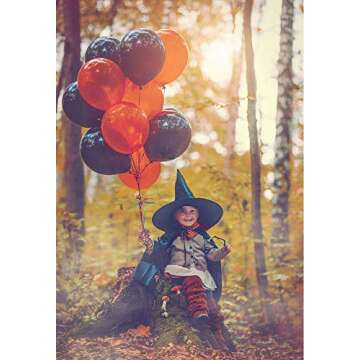 KBZVNAF Black Balloons Latex Party Balloons - 50 Pack 12 inch Helium Matte Black Balloons for Wedding Graduation Baby Shower Birthday Party Decorations