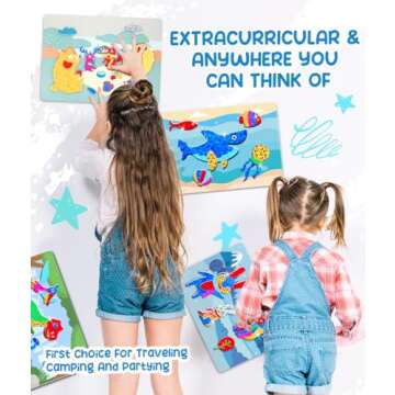 ZMLM Foil Art Kit for Kids - Arts Crafts Fun Mess Free Activity, Gifts for Ages 4 5 6 7 8 9 Girls Boys, Crafts for Kids Creative Birthday Easter Valentines Gifts Toys (Ocean)