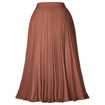 Stylish Midi Pleated Skirt for Casual to Formal Wear