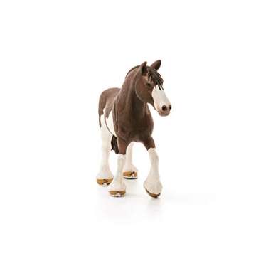 Schleich Farm World, Animal Figurine, Farm Toys for Boys and Girls 3-8 Years Old, Clydesdale Mare