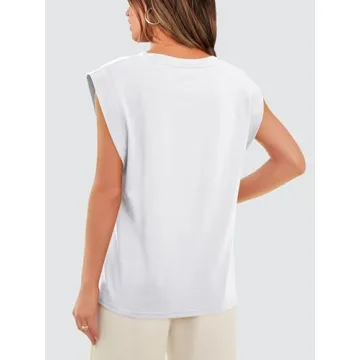 WIHOLL Women's Summer Plus Size Cotton Tank Top Comfort