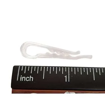 NiftyPlaza U Shape Clear Durable 200 Plastic Alligator Clips Shirts Folding Ties Socks Pants Hold Garments in Place (200 Plastic Alligator Clips)