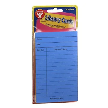 Hygloss Library Checkout Cards - Vibrant & Functional 500 Pack