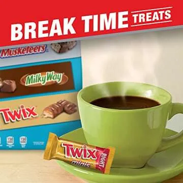 SNICKERS, TWIX, 3 MUSKETEERS & MILKY WAY Individually Wrapped Variety Pack Minis Chocolate Candy Bars Bulk Assortment, 67.2 oz Bag