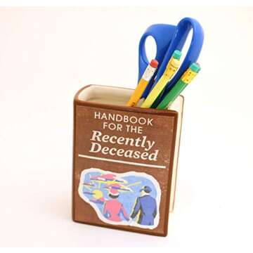 Handbook for the Recently Deceased Pencil Holder Book Vase