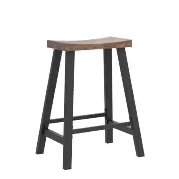 VASAGLE Bar Stools Set, Stylish 23.6" Kitchen Seating