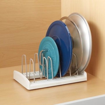 YouCopia Adjustable Pot Lid Organizer for Kitchen Efficiency