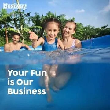 Bestway Steel Pro 15’ x 48" Round Metal Steel Frame Above Ground Outdoor Backyard Family Swimming Pool, Blue