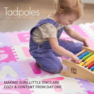 Tadpoles Interlocking Foam Playmats - ABCs & Numbers 0-9